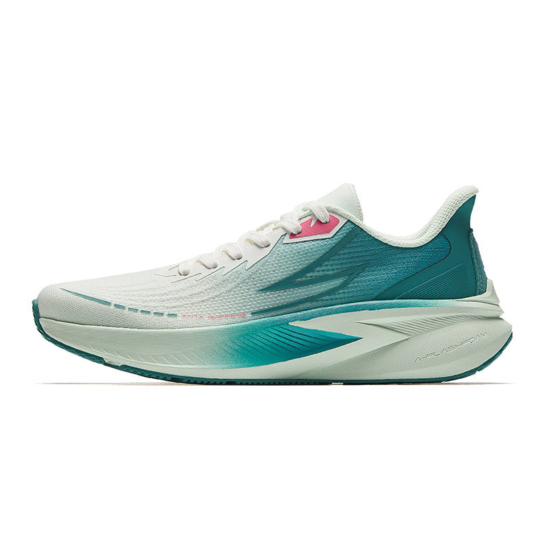 Anta Pentium Cushioning Abrasion Resistant Lightweight Low top Running Shoes Women's Cool Green