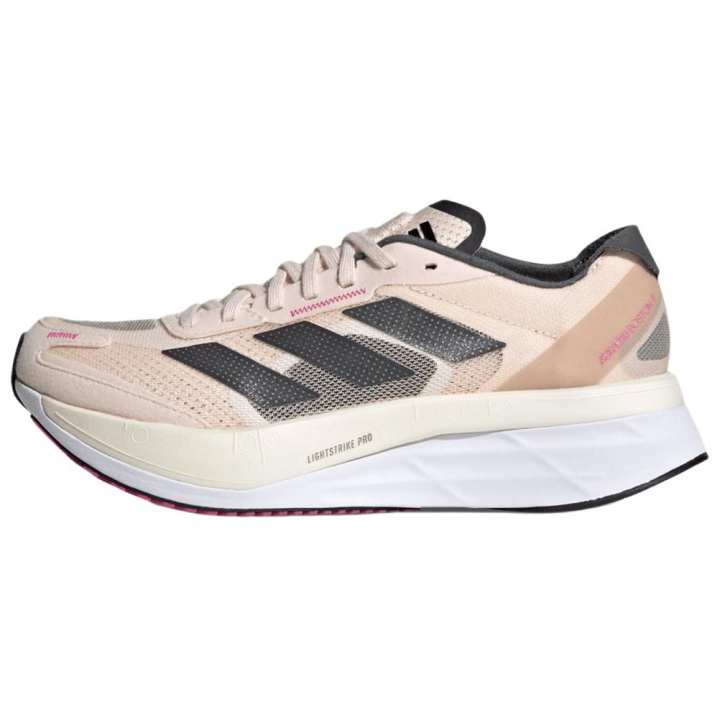 Adidas Adidas Adizero Boston 11 Fabric Low top Carbon Plate Running Shoes Women's Pink