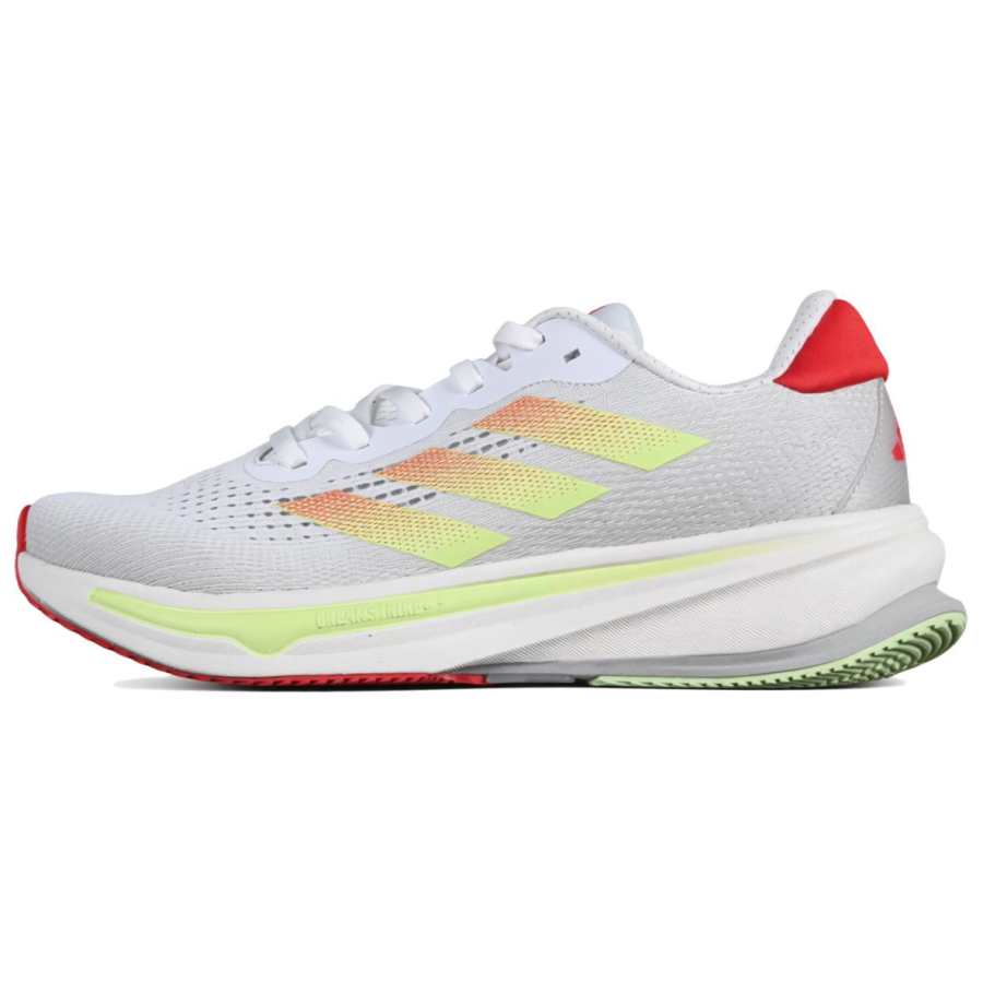 Adidas Adidas SUPERNOVA RISE Slip Resistant Abrasion Resistant Low top Running Shoes Men's White Red