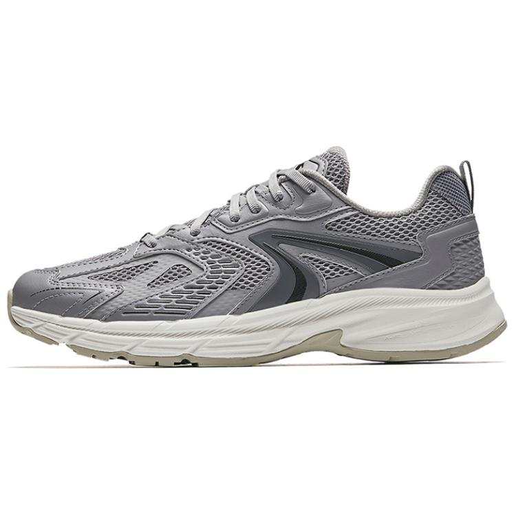 Anta Slip Resistant Abrasion Resistant Slip Resistant Abrasion Resistant Low top Casual Running Shoes Men's Pigeon Gray