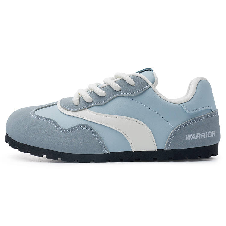 Warrior German Army Trainers Synthetic Leather Lightweight Low top Casual Shoes Women's Light Blue 1.0