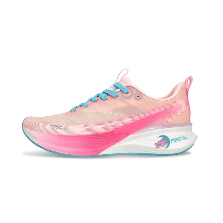 Li-Ning Li Ning Red Hare 8PRO Cushioning Slip Resistant Breathable Low top Casual Running Shoes Unisex Pink Blue