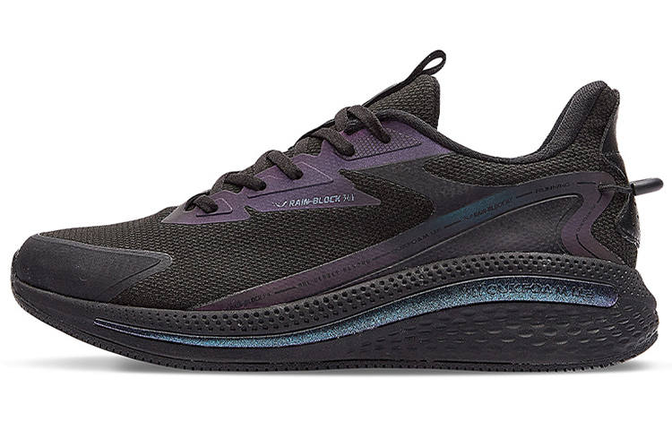 361° Rain Screen Rain Screen Cushioning Low top Running Shoes Men's Obsidian Black