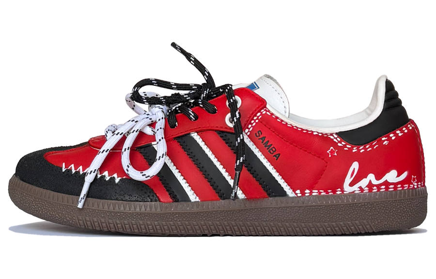 Adidas Originals SAMBA OG Cushioning Low top Skateboard Shoes Unisex Red