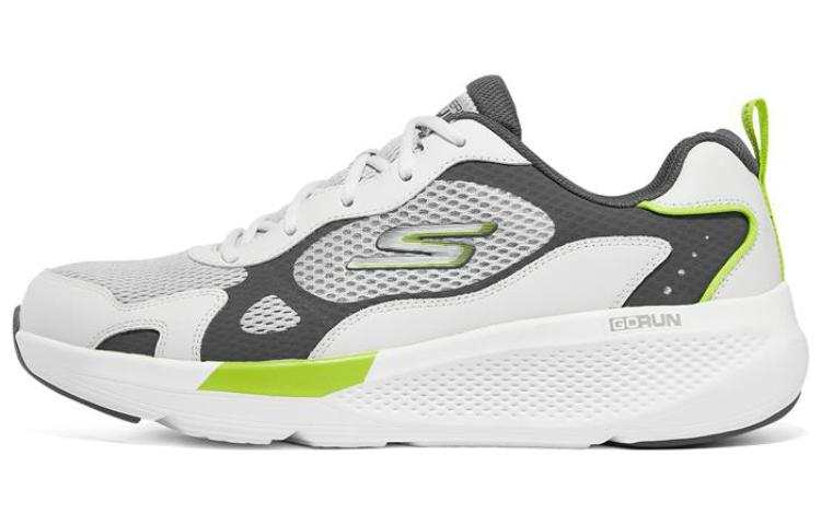 Skechers GO RUN Elevate Comfortable Textile, Synthetic Leather Low top Running Shoes Men's Lemon Gray