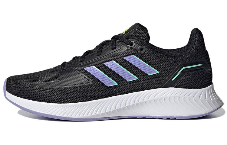 Adidas Adidas Runfalcon 2.0 Fabric Abrasion Resistant Low top Running Shoes Women's Black Purple