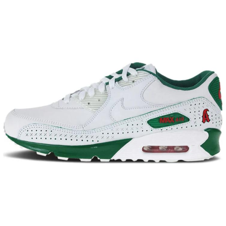 Nike Nike Air Max 90 Low top Running Shoes Unisex White Green