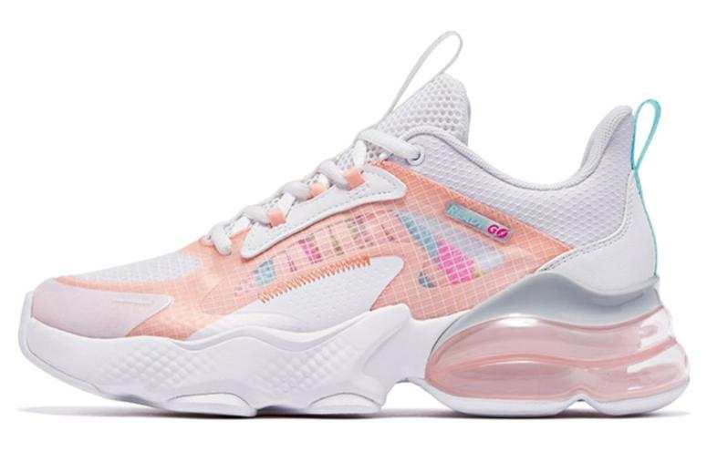 QIAODAN Beimei 2.0 Running Shoes Women's Low Top White/Blue/Pink