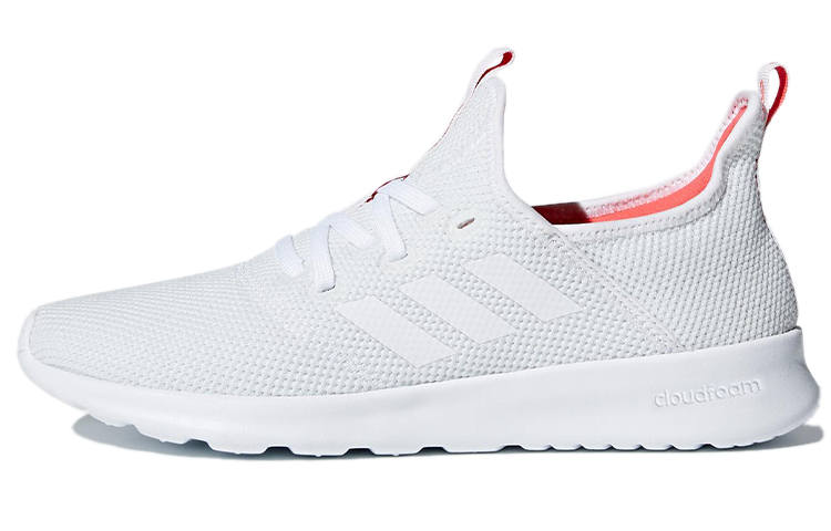 Adidas Adidas Cloudfoam Pure Sports Fabric Abrasion Resistant Abrasion Resistant Low top Running Shoes Women's White