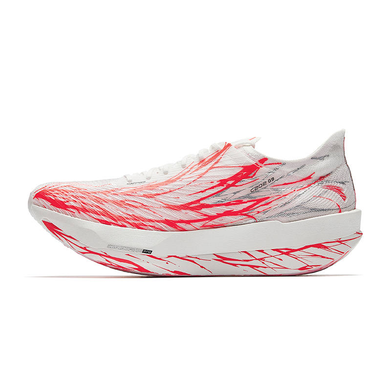 Anta C202 G9 Fabric Breathable Low top Nitrogen Technology Running Shoes Men's White Red