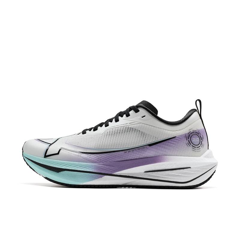 XTEP Integrated Molding 2 Low top Running Shoes Men's Sail White/Bellflower Purple