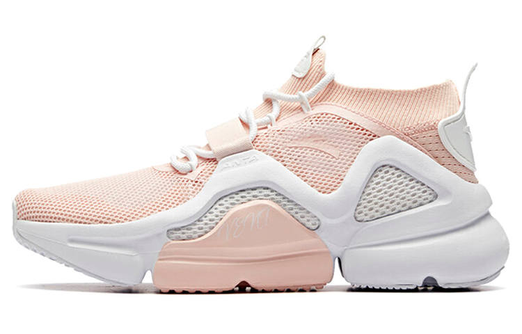 Anta Expand List Breathable Mid top Running Shoes Women's Pink White
