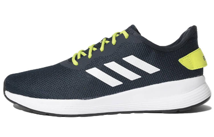 Adidas Adidas Fluo Breathable Fabric Abrasion Resistant Low top Running Shoes Men's Blue Yellow
