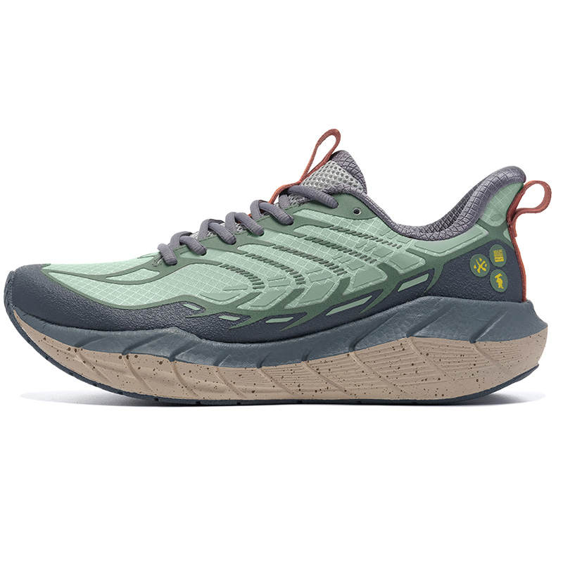 BMAI Expedition 5.0 Mid top Running Shoes Women's Brown Gray Green