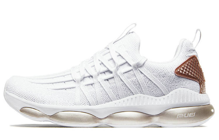 XTEP Air Cushion Cushioning, Wear Resistant Low top Running Shoes Women's White Gold