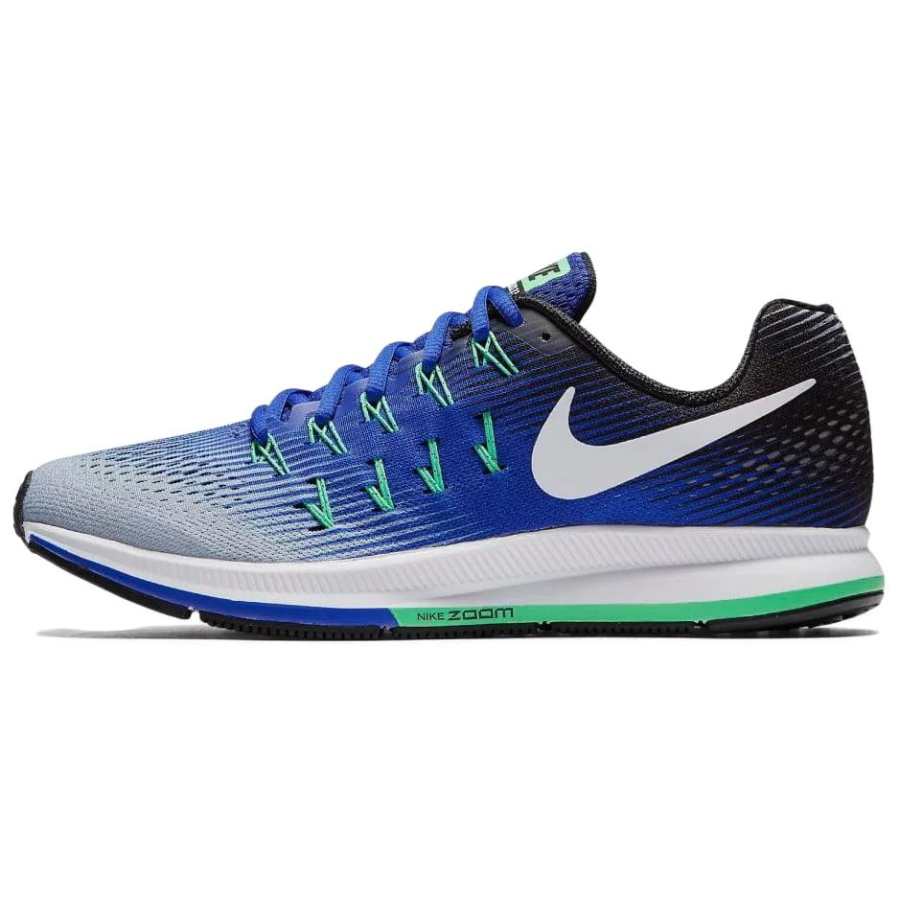 Nike Nike Air Zoom Pegasus 33 Abrasion Resistant Cushioning Low top Casual Running Shoes Men's Blue