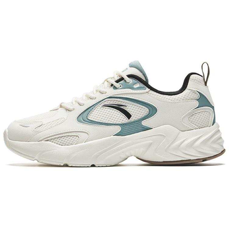 Anta Comfortable Abrasion Resistant Low top Casual Shoes Men's White Cyan