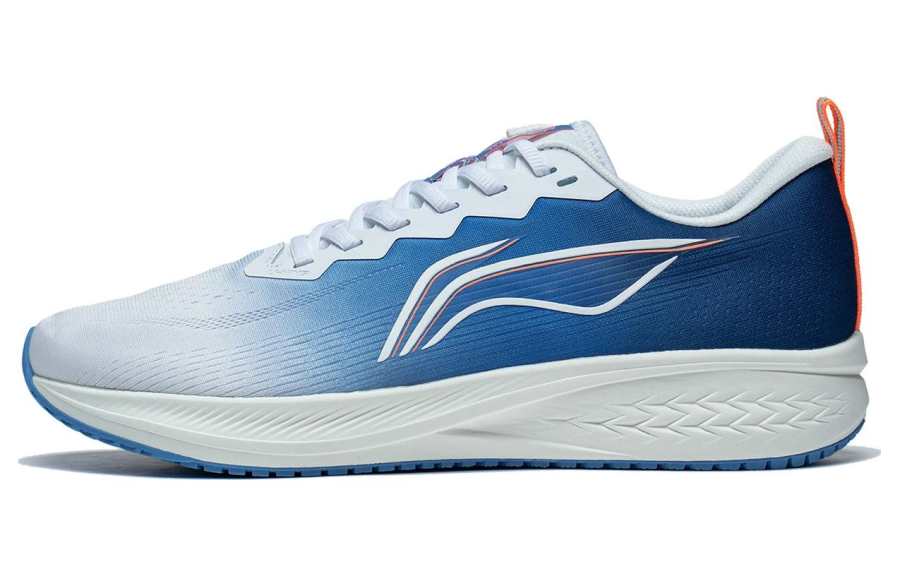 Li-Ning Li Ning Red Hare 6 Fabric Abrasion Resistant Lightweight Reflective Low top Running Shoes Men's Blue White