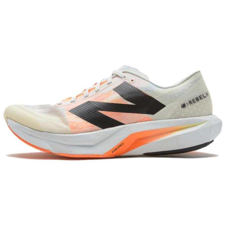 New Balance New Balance Rebel V4 Comfortable Low top Running Shoes Unisex White Orange D Width