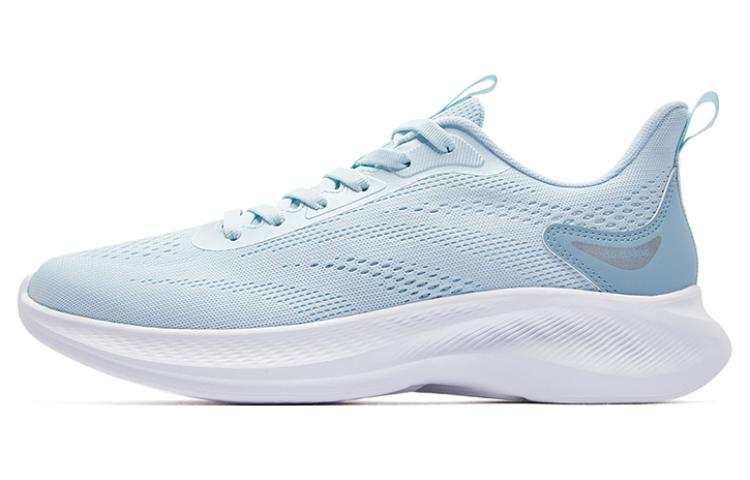QIAODAN Versatile Slip Resistant, Abrasion Resistant, Lightweight Low top Running Shoes Men's White Blue