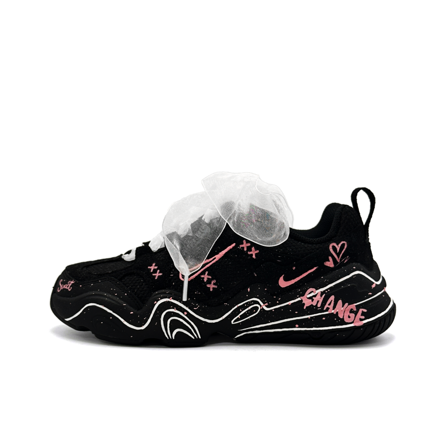 Nike Nike Tech Hera Ink Sweetheart Low top Casual Shoes Women's Black Pink White