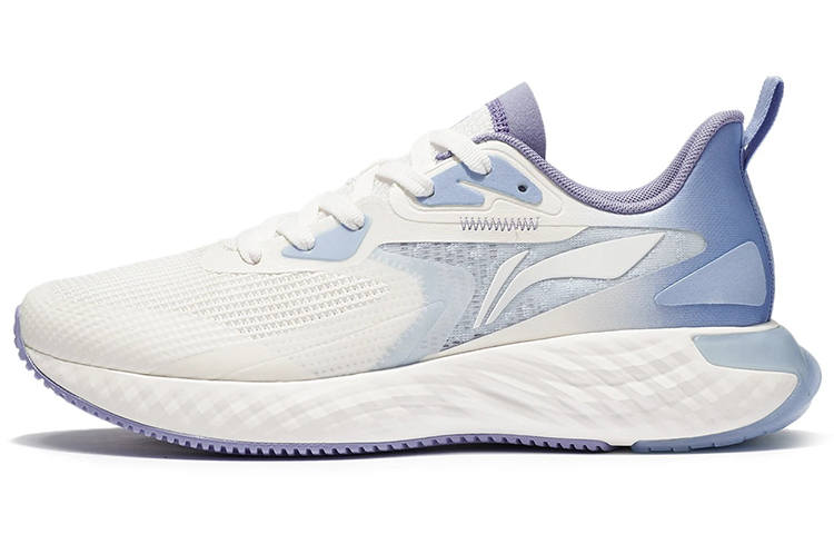 Li-Ning Li Ning Running Collection Slip Resistant Abrasion Resistant Low top Running Shoes Men's White Blue