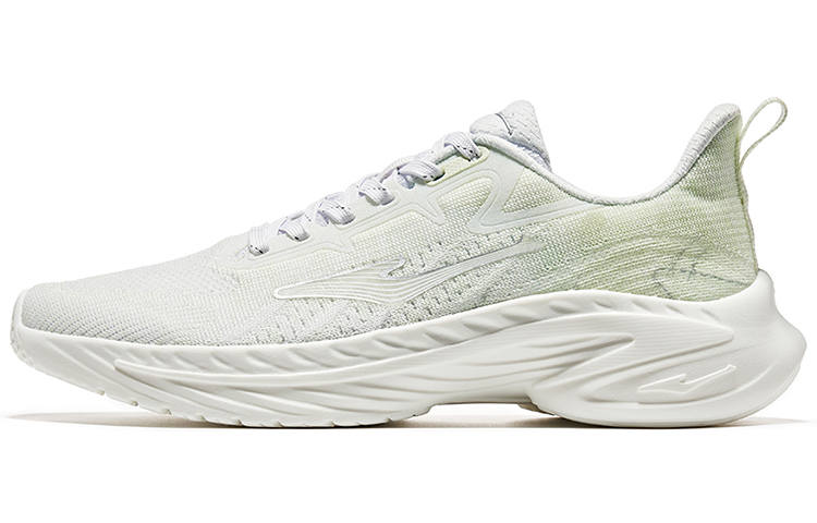 Erke Cushioning, Wear Resistant Low top Running Shoes Men's White Green
