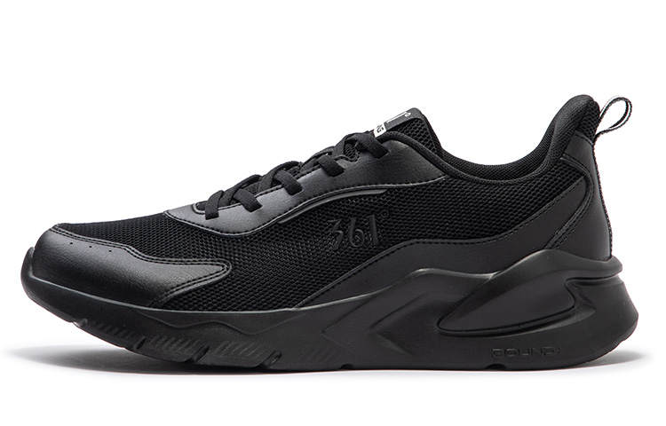 361° Blade Cushioning Slip Resistant Abrasion Resistant Low top Running Shoes Men's Obsidian Black