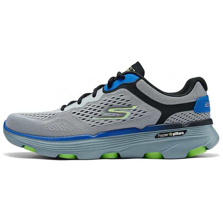 Skechers GO RUN 7.0 Breathable Low top Casual Running Shoes Men's Gray Blue