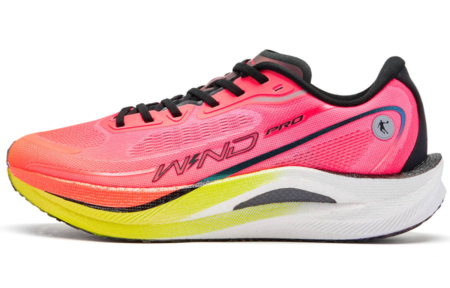 QIAODAN Strong Wind 2.0 PRO Low top Q ASU TUBRO Marathon Racing Running Shoes Women's Pink Yellow