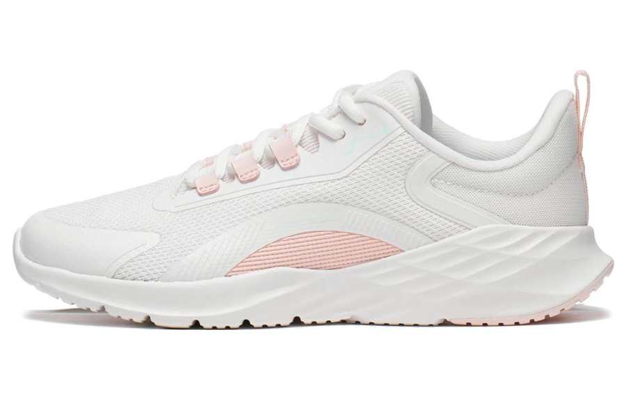 Li-Ning Li Ning Yang Wind Soft And Comfortable Slip Resistant Abrasion Resistant Low top Running Shoes Women's White Pink