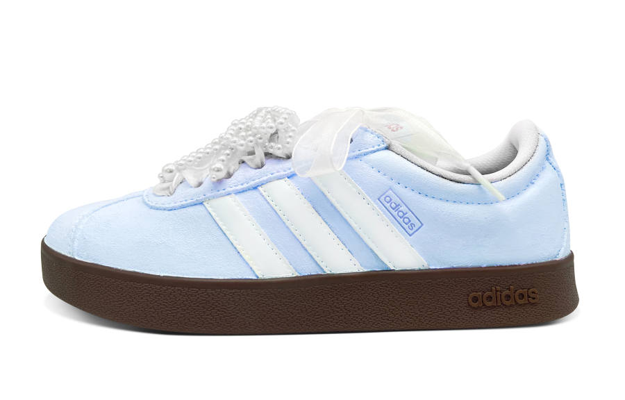 Adidas Adidas VL COURT 2.0 Low top Skateboard Shoes Unisex Light Blue