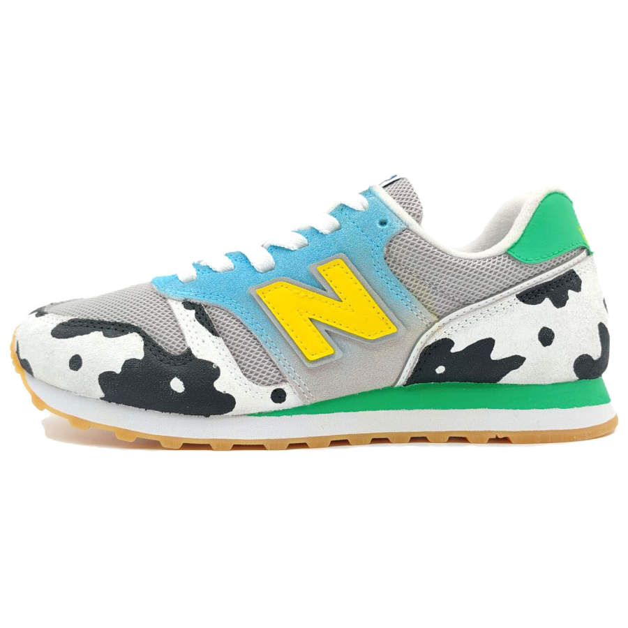 New Balance New Balance NB 373 Slip Resistant, Abrasion Resistant, Lightweight Low top Casual Running Shoes Unisex White Blue