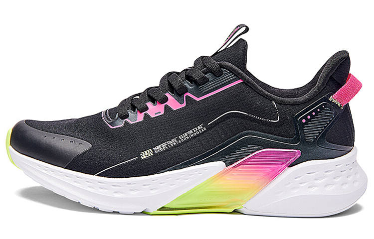 361° Cushioning Breathable Lightweight Low top Running Shoes Women's Black White