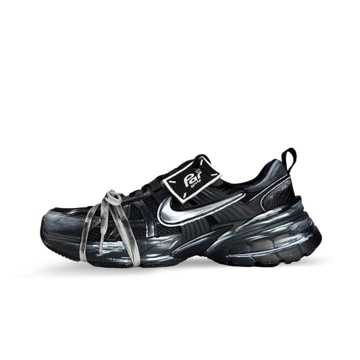 Nike Nike V2K Run Breathable Low top Casual Running Shoes Men's Black White