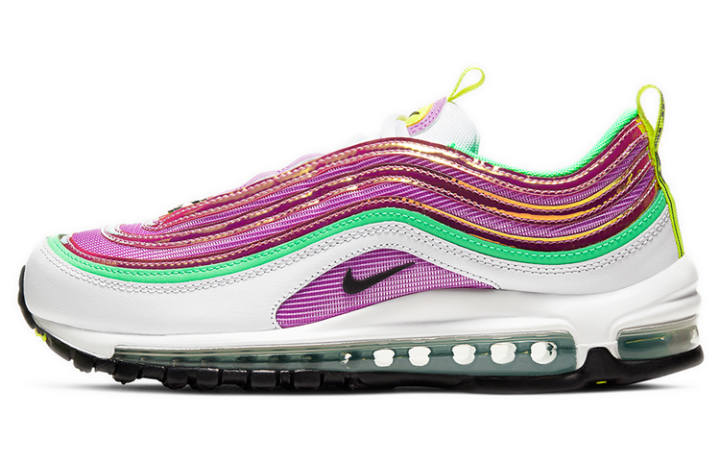 Nike Nike Air Max 97 White Electro Green Fuchsia Glow Women's