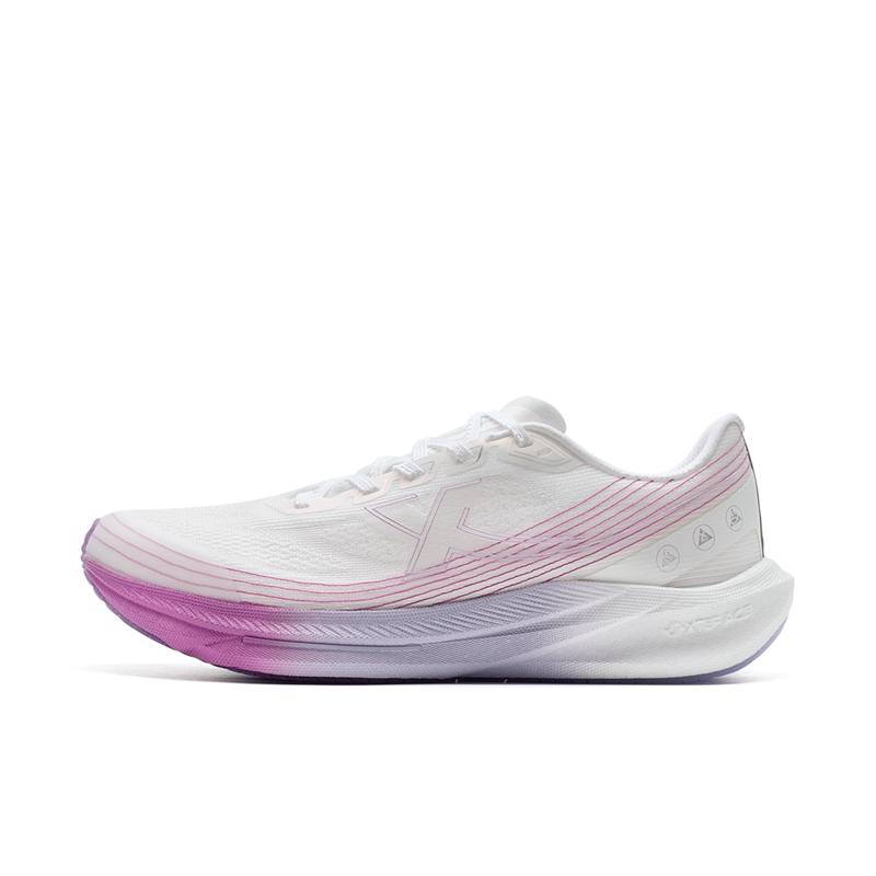 XTEP XTEP Integrated Molding 3rd Generation Body Testing Version Low top Training Running Shoes Women's White Red Purple