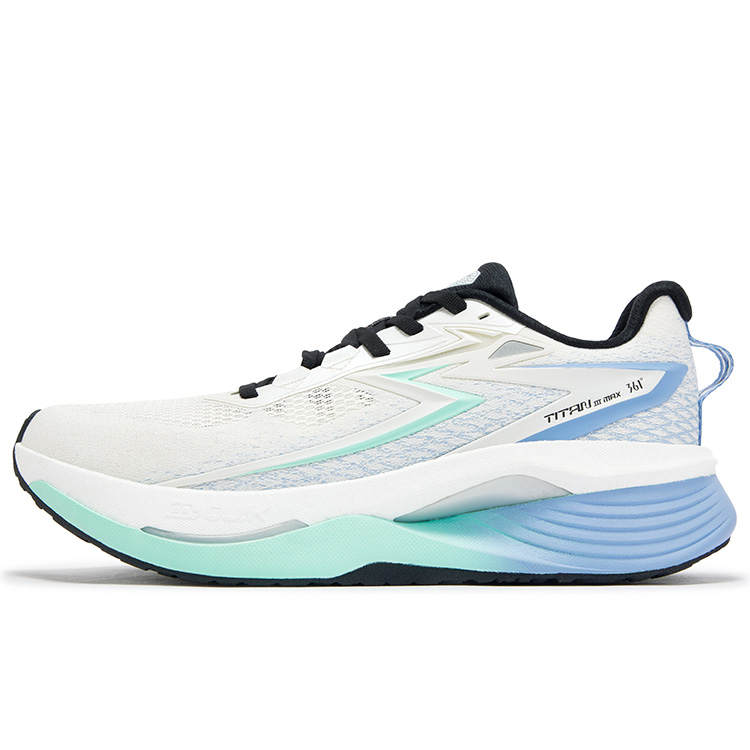 361° Titan MAX 3.0 Running Shoes Men's Low Top Feather White/Jelly Mint