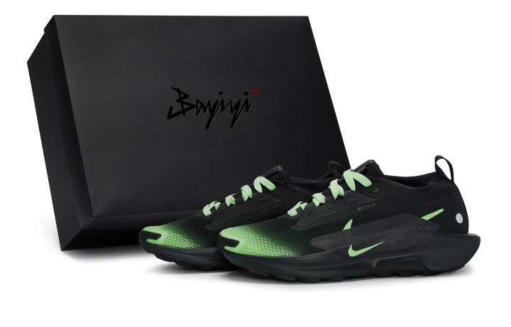 Nike Nike Pegasus Trail 5 Abrasion Resistant Abrasion Resistant Low top Running Shoes Men's Black Green