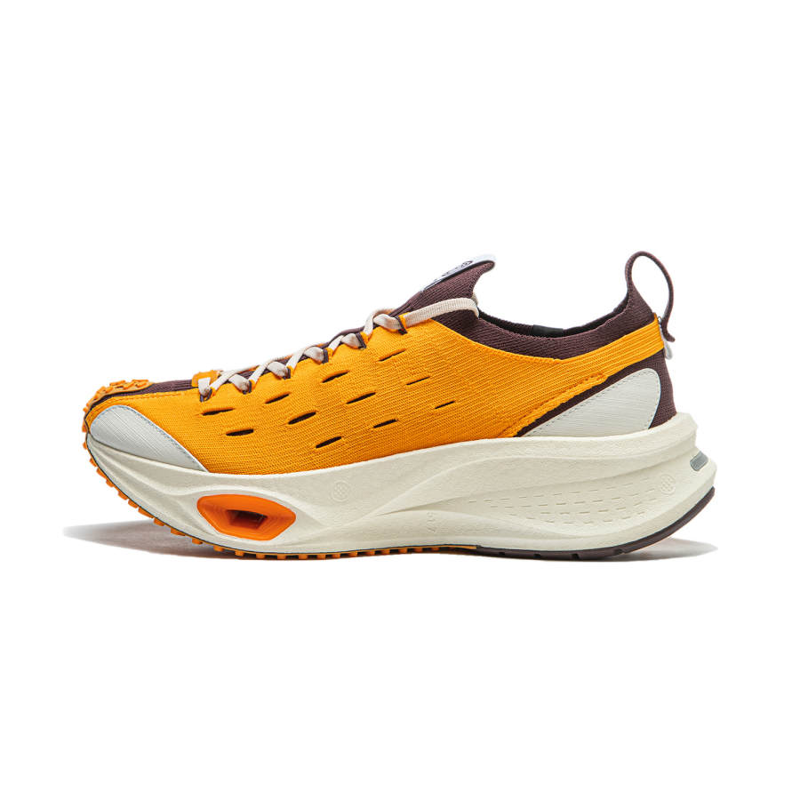 Li-Ning Li Ning Cushioning, Wear Resistant Low top Running Shoes Unisex Orange Brown