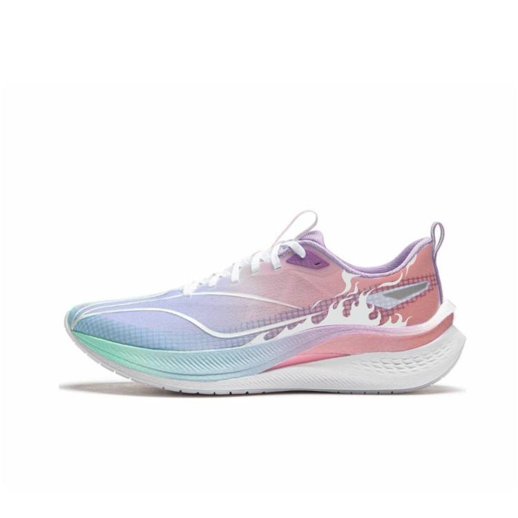 Li-Ning Li Ning Red Hare 7 Pro Slip Resistant, Breathable, Lightweight Low top Running Shoes Men's Pink Blue White