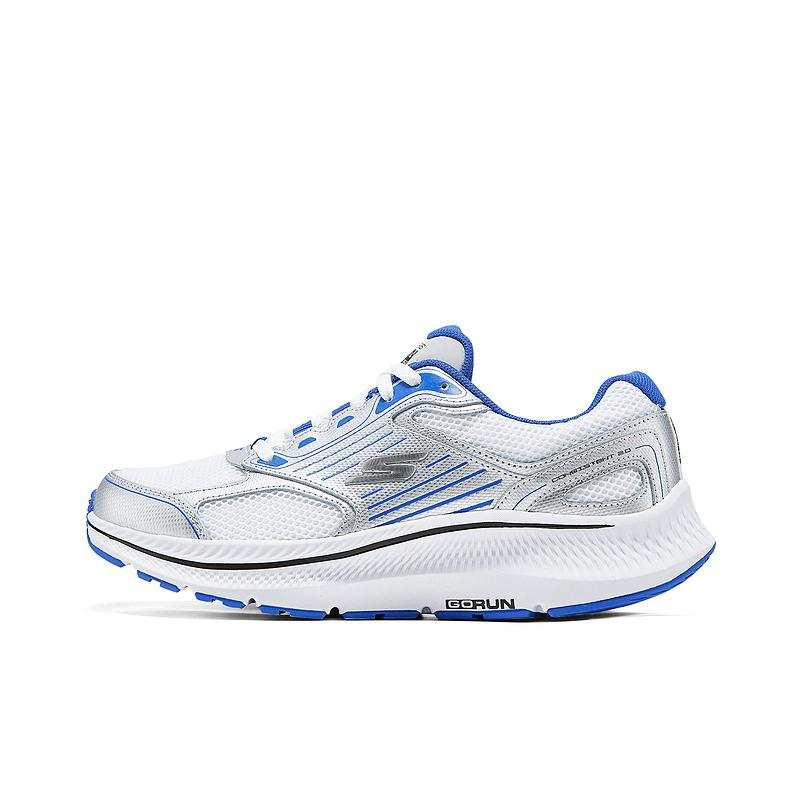 Skechers Go Run Consistent 2.0 Mesh Abrasion Resistant Abrasion Resistant Low top Running Shoes Men's White Blue