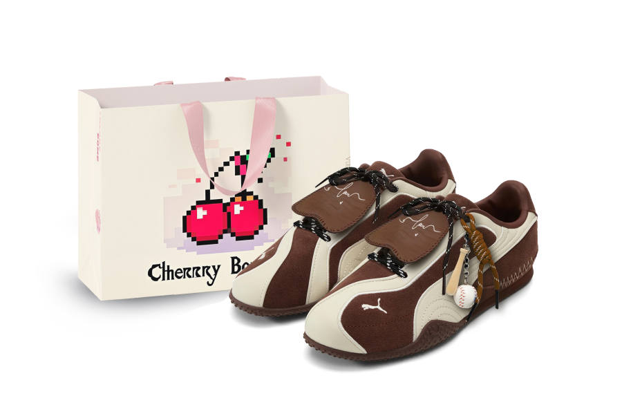 PUMA Bella V2 Cherry Bomb, Baseball Chestnut Lightweight Low top Casual Shoes Unisex Brown