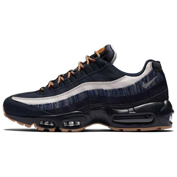 Nike Nike Air Max 95 Low top Casual Running Shoes Unisex Black Blue Gray
