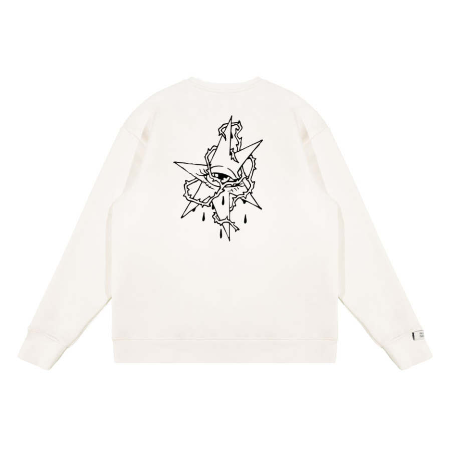 Adidas Adidas Sweatshirts Unisex White Crew Neck Moderate Regular