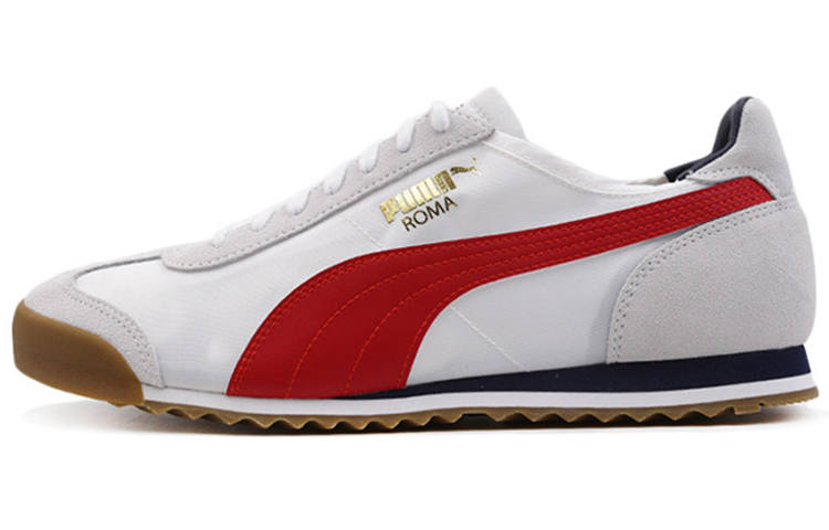 PUMA Roma Og Nylon Vintage Textile, Split Cow Leather Abrasion Resistant Low top Casual Running Shoes Unisex