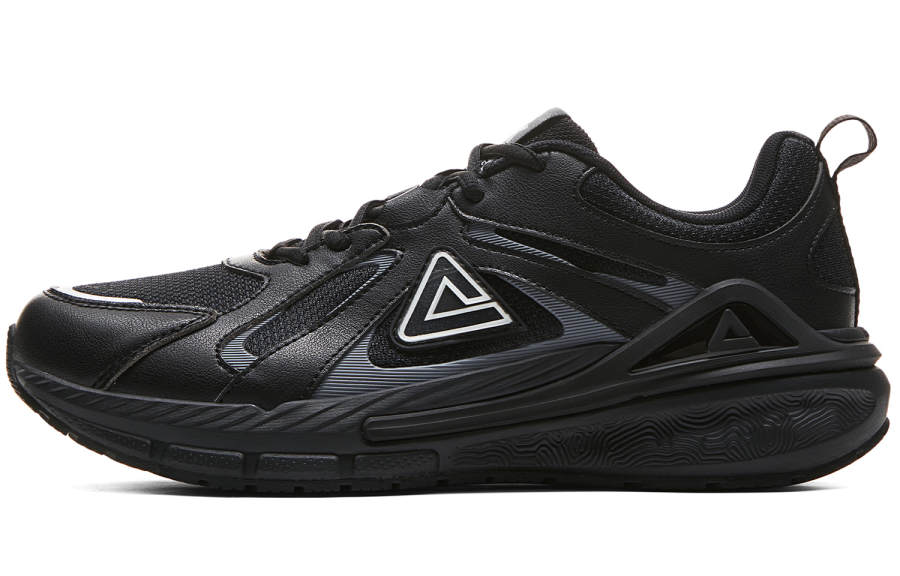 PEAK Cushioning Rebound Low top Running Shoes Men's Cosmic Black