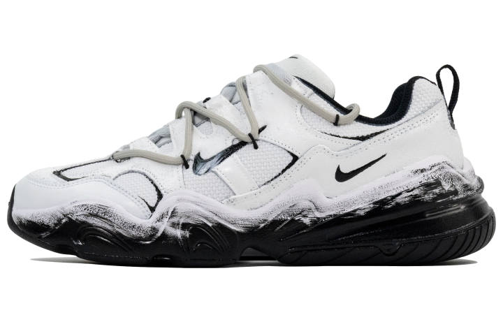 Nike Nike Tech Hera Abrasion Resistant Abrasion Resistant Low top Casual Shoes Men's White Black