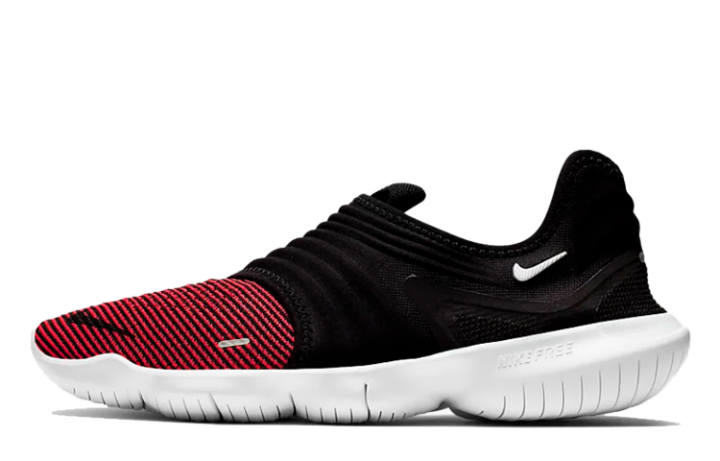 Nike Nike Free Rn Flyknit 3.0 'Black Bright Crimson'