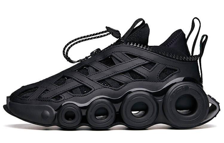 Anta Star Stream Cushioning Slip Resistant Abrasion Resistant Coverage Low top Running Shoes Men's Black